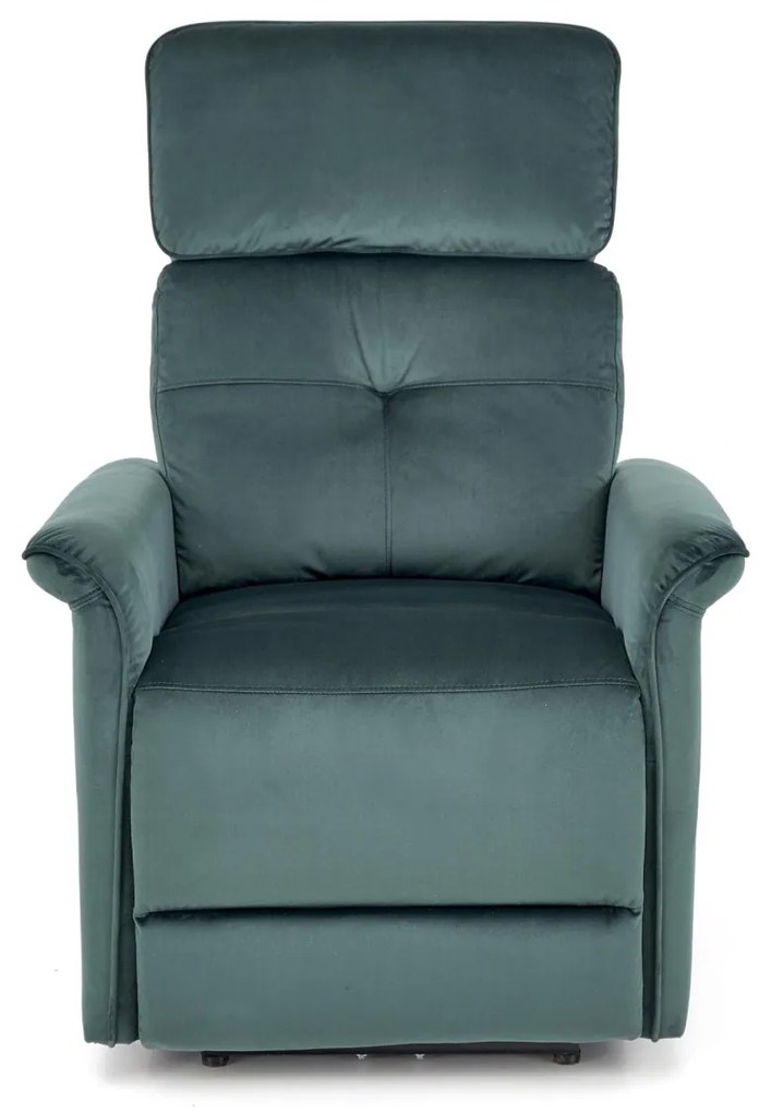 Fotoliu recliner Semir velvet verde H108 cm