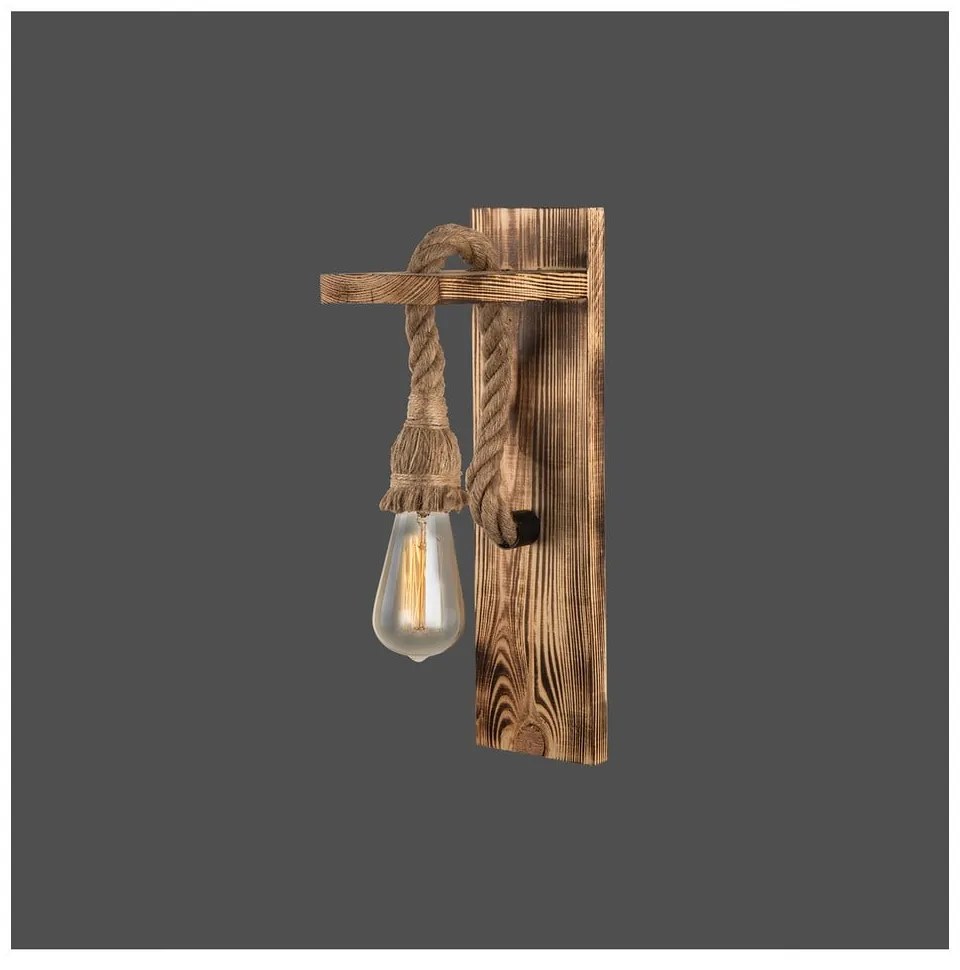 Aplică de perete în culoare naturală Woody – Squid Lighting