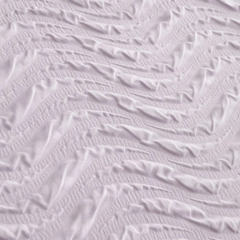 Lenjerie de pat mov lavandă pentru pat dublu 200x200 cm Heatset Wave – Catherine Lansfield