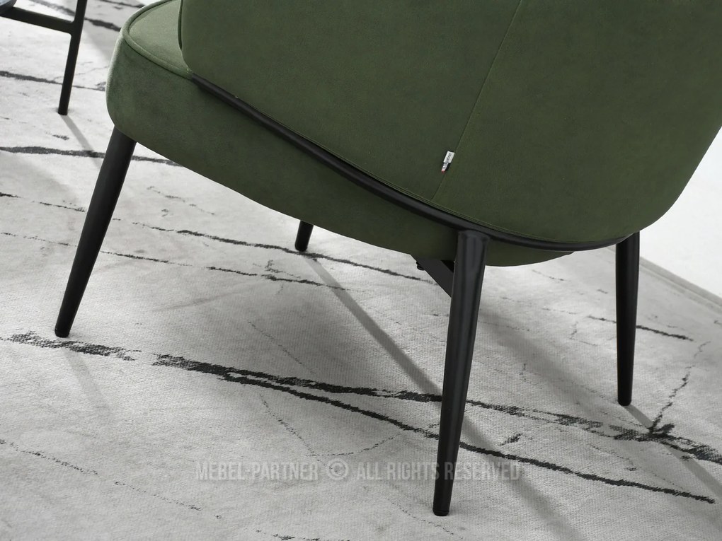 Fotoliu Alfredo (verde + negru). Promo -14%. 1109870
