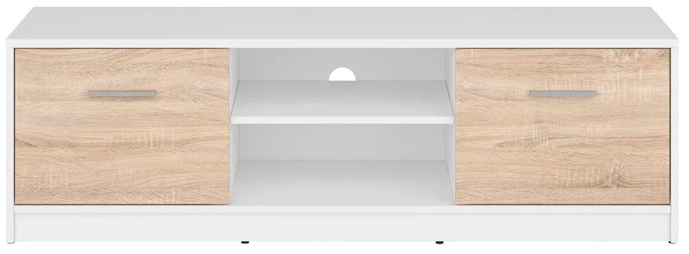Masă TV Nepo Plus 28 (alb + stejar sonoma) . 1098385
