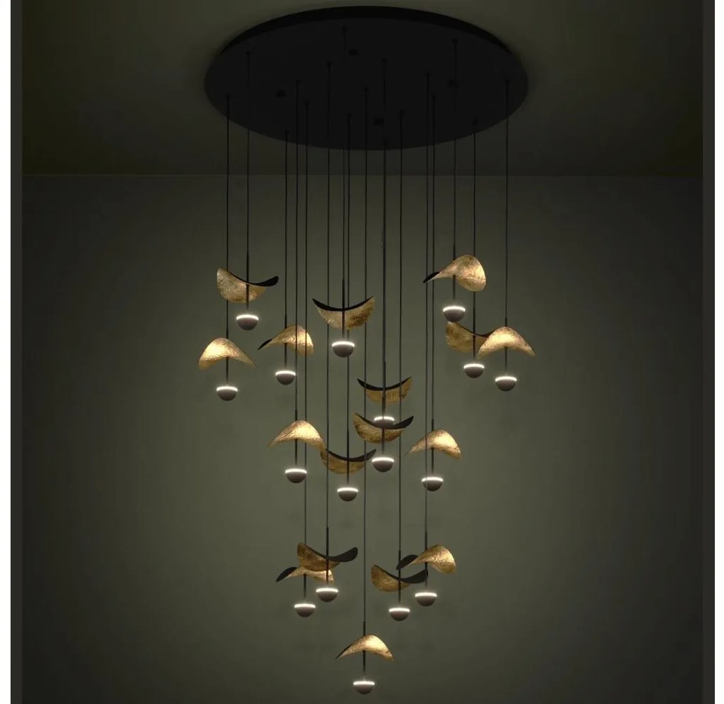 Lustră LED dimabilă pe cablu Eglo 390341 DRACERA 17xLED/2,3W/230V d. 78 cm