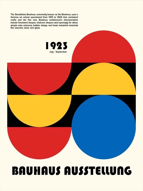 Ilustrație Bauhaus Ausstellung, Retrodrome