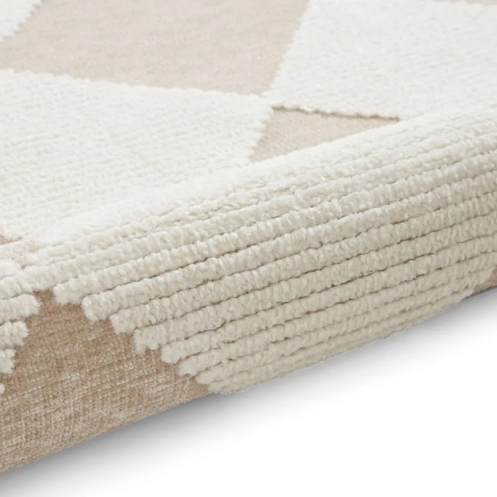 Covor alb-bej lavabil 160x230 cm Lyna Beige&amp;White – Think Rugs