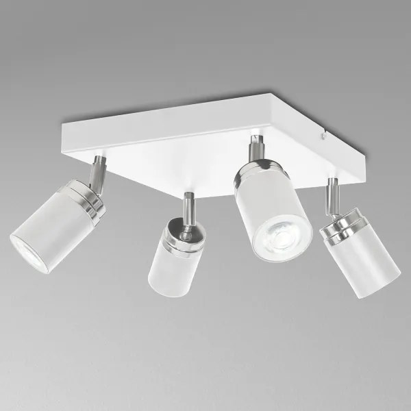 Spot RENO 4xGU10/60W/230V alb/crom