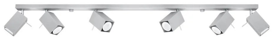Sollux SL.0462 - Spot MERIDA 6xGU10/40W/230V gri