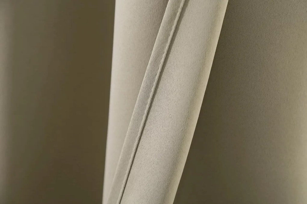 Perdea OXFORD 140x250 cm, bej deschis Agatat: Inele metalice