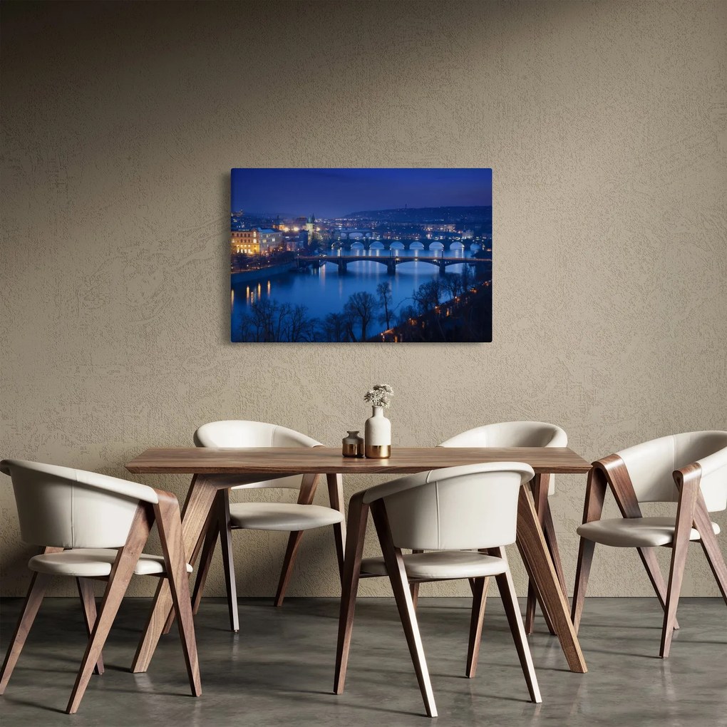 Tablou cu podurile din Praga (90x60 cm)