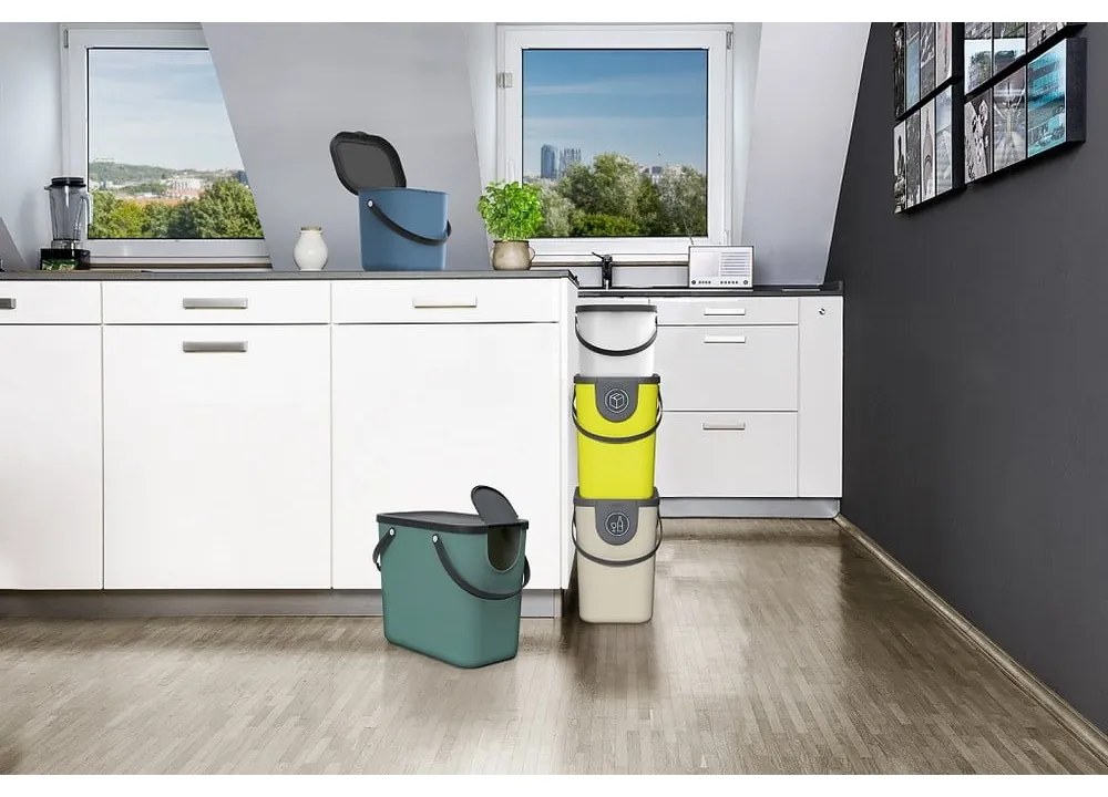 Container negru pentru deșeuri compostabile 6 L Albula - Rotho