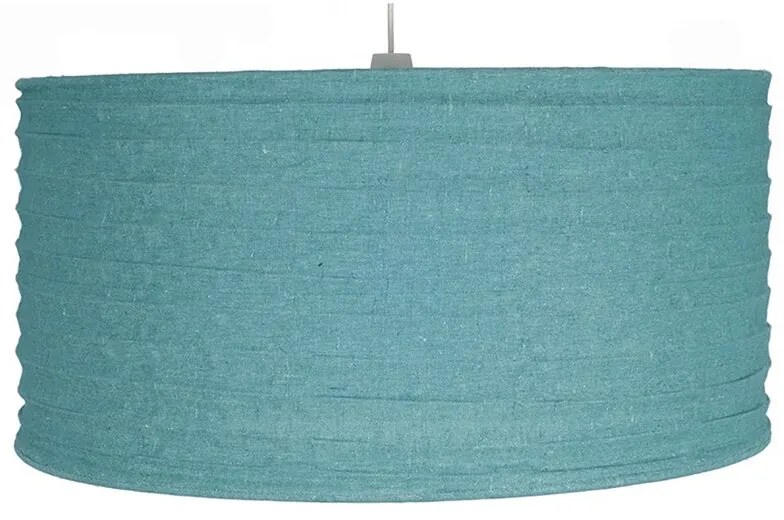 Abajur textil, albastru fumuriu, 23x35 cm