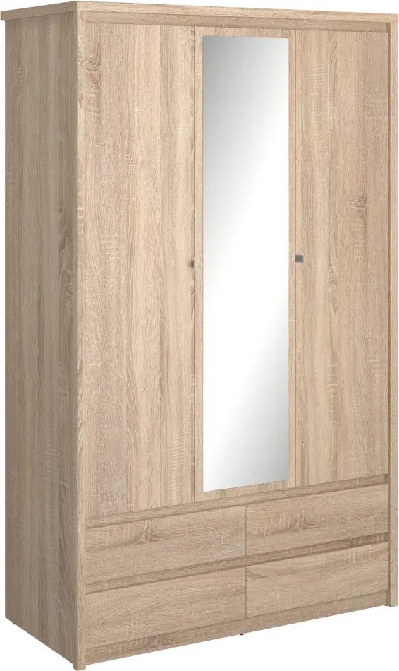 Dulap cu oglindă 3D4S, stejar sonoma, NORTY TYP 1