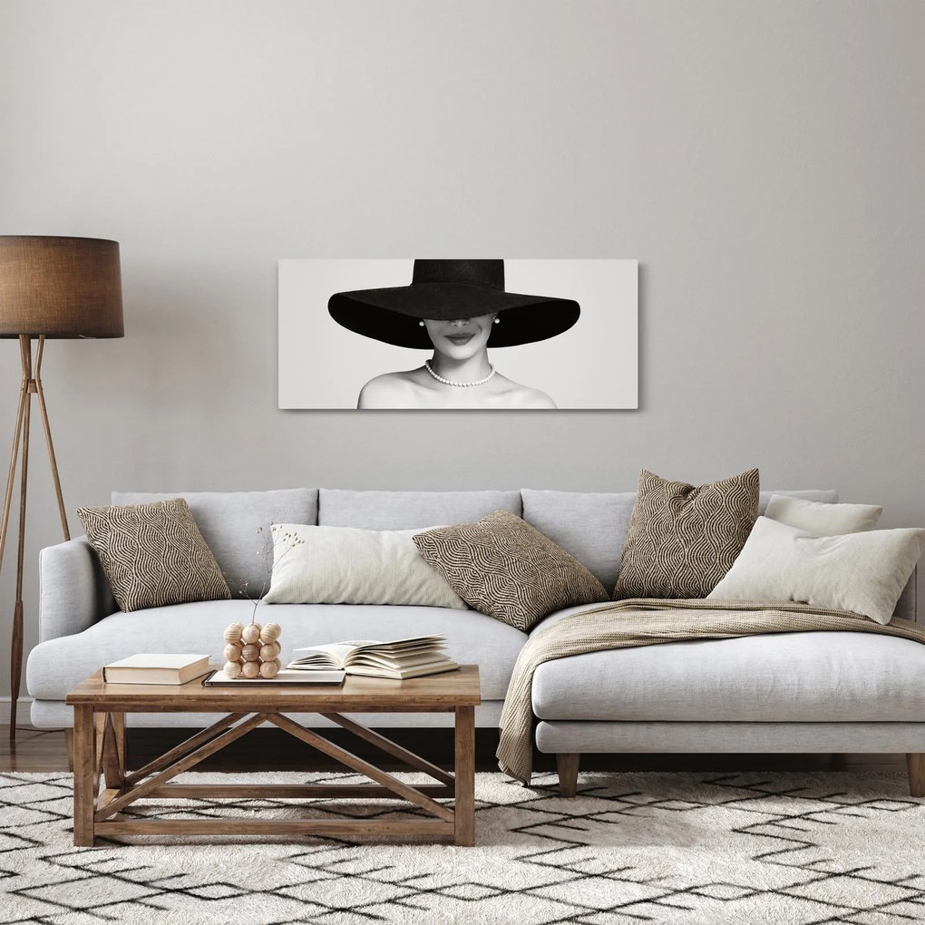 Tablou - Femeia cu pălărie (120x50 cm)