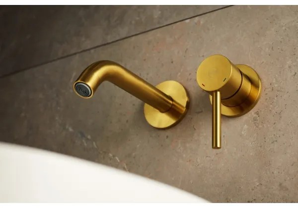 Baterie de lavoar pentru instalare ascunsă KFA Armatura 5039-810-31 MOZA auriu