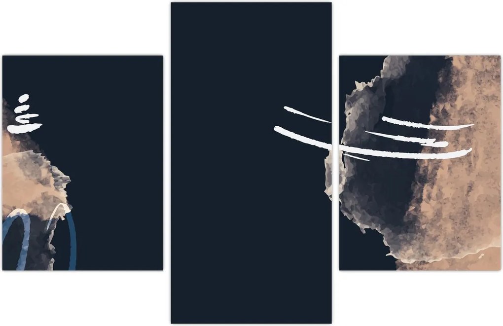 Tablou - Abstracție albastru închis (90x60 cm)