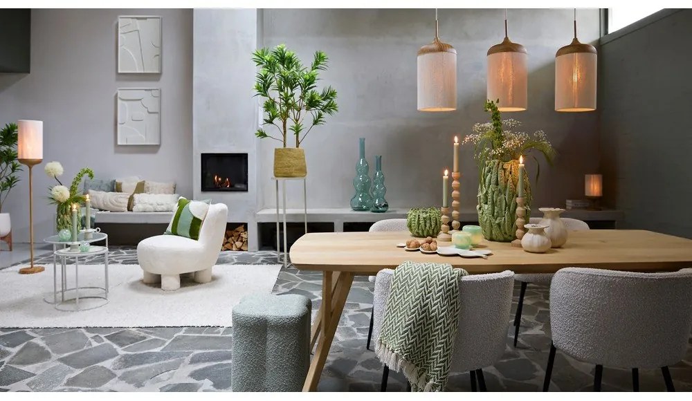 Set de scaune de sufragerie crem 2 buc. din metal Radaja – Light & Living