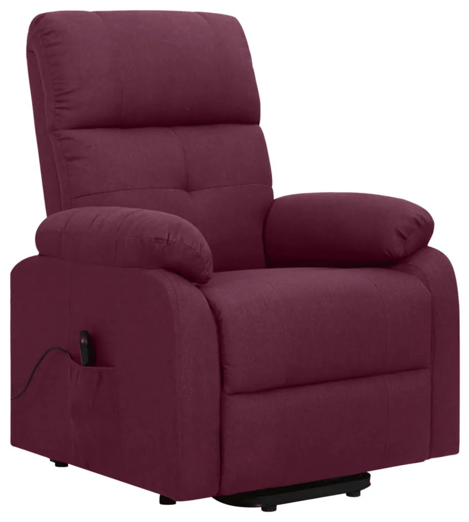 329592 vidaXL Fotoliu cu ridicare, violet, material textil