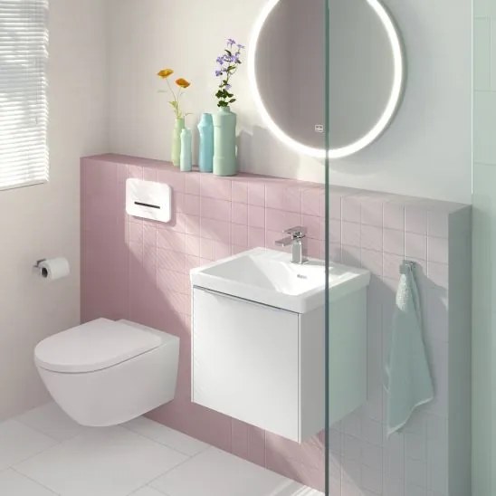 Vas WC suspendat Villeroy &amp; Boch, Subway 3.0, 56x37cm, TwistFlush, 4670T0T2