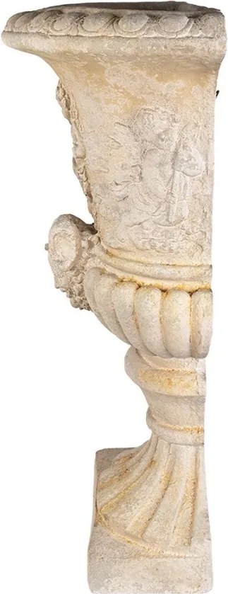 Jardinieră de perete, bej, stil baroc, H54 cm