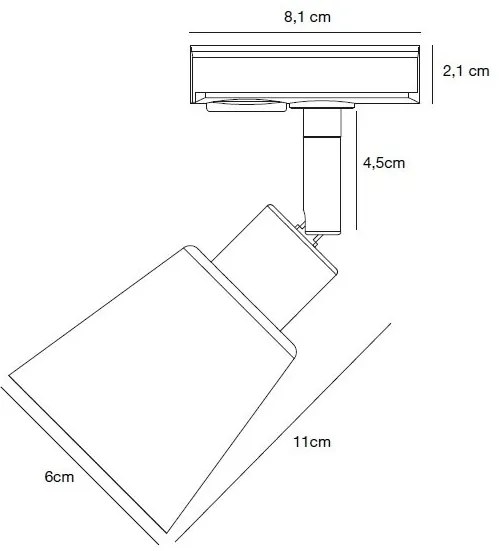 Accesoriu, Spot directionabil Koniekel alb, pentru sina Nordlux Link