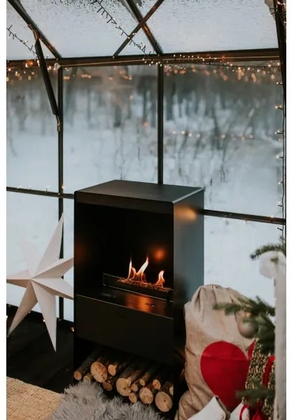 Șemineu BIO cu telecomandă Planika Senso Stove BEV 83,5x48 cm 2,5kW