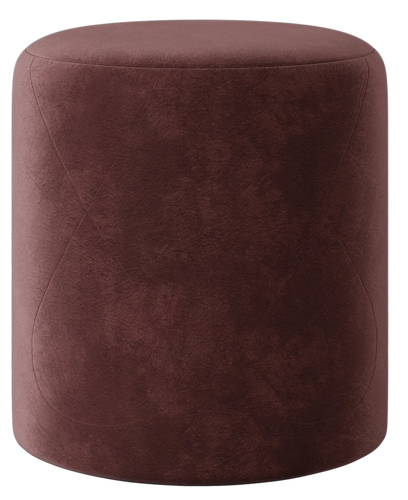 Taburet Tapitat Mali, Mov, Stofa, L 41 x l 41 x H 45 cm