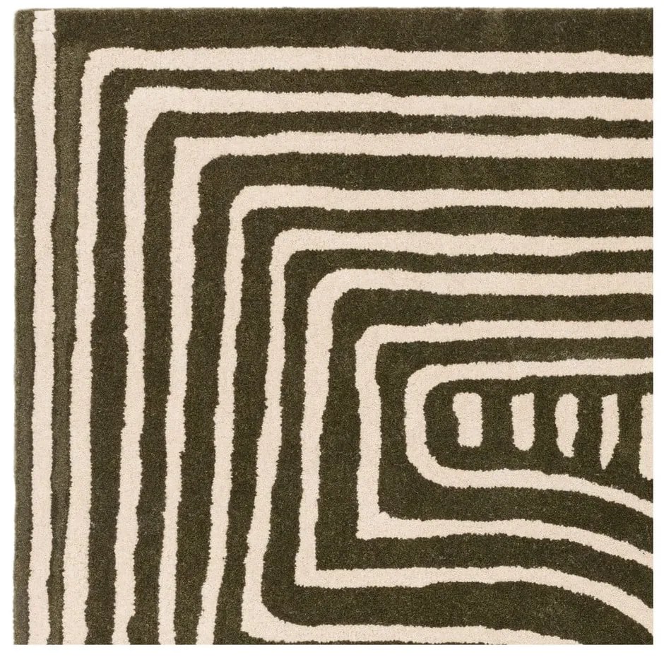 Covor verde handmade din lână 120x170 cm Reef – Asiatic Carpets