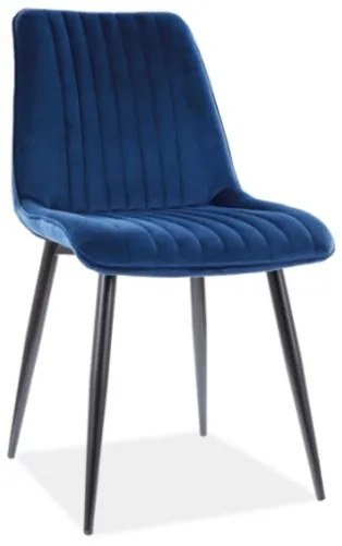 Scaun blue KIM VELVET