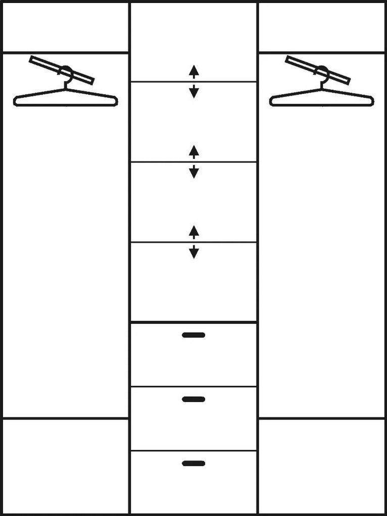 Dulap de haine Pembury 150/40 (cu oglindă). 746579