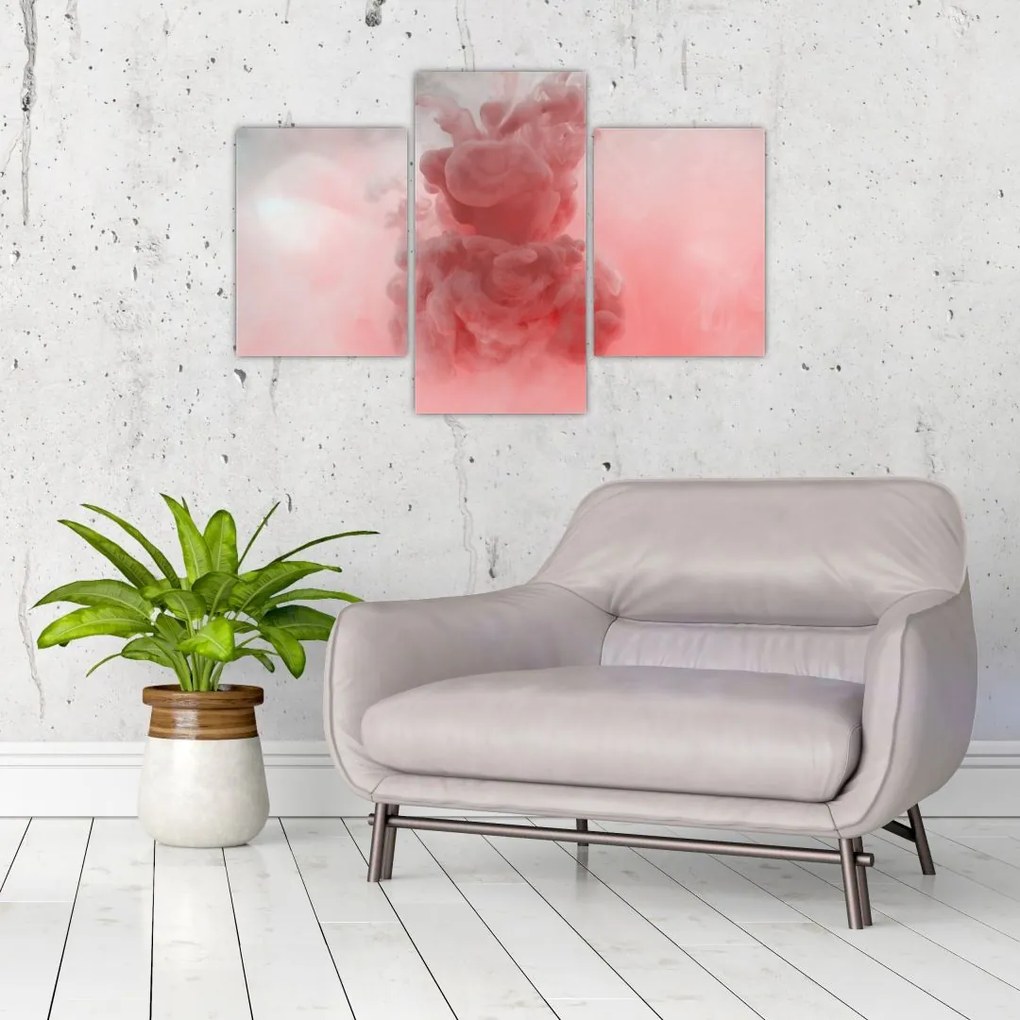 Tablou - Fum roșu (90x60 cm)