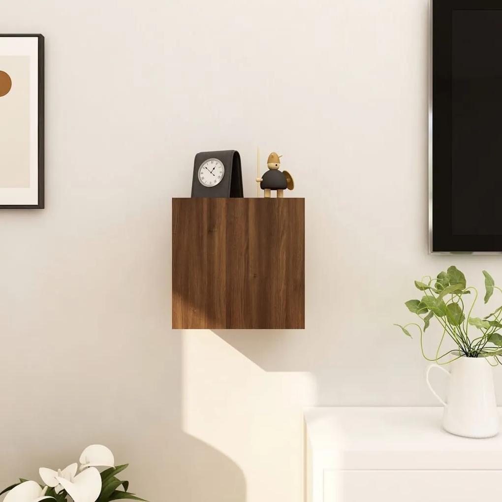 Dulap TV montaj pe perete, stejar maro, 30,5x30x30 cm 1, Stejar brun