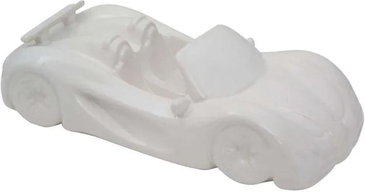 Machetă auto Karl, 9x31.5x14.5 cm, ceramica, alb