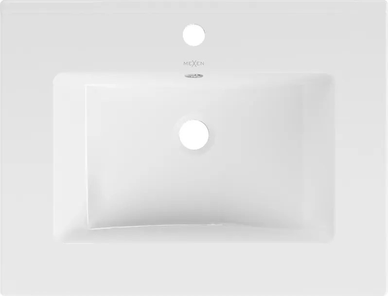 Mexen Atena chiuvetă încastrată în blat 61 x 46 cm, albă - 25016000