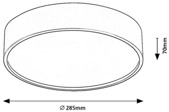 Rabalux 75012 - Plafonier LED LARCIA 19W 230V IP44 cu senzor alb