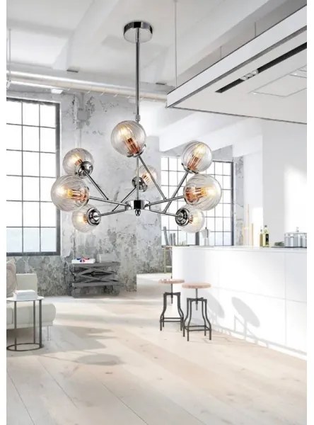 Lustră pe tijă BEST 8xE14/40W/230V