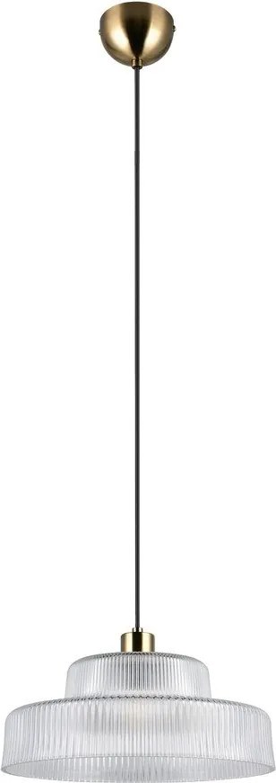 Lustră cu abajur din sticlă ø 35 cm Abella – Reality