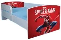 Pat Baieti 2-12 ani Spider Man 2 cu saltea inclusa 160x80 cm, varianta cu sertar ptv1743