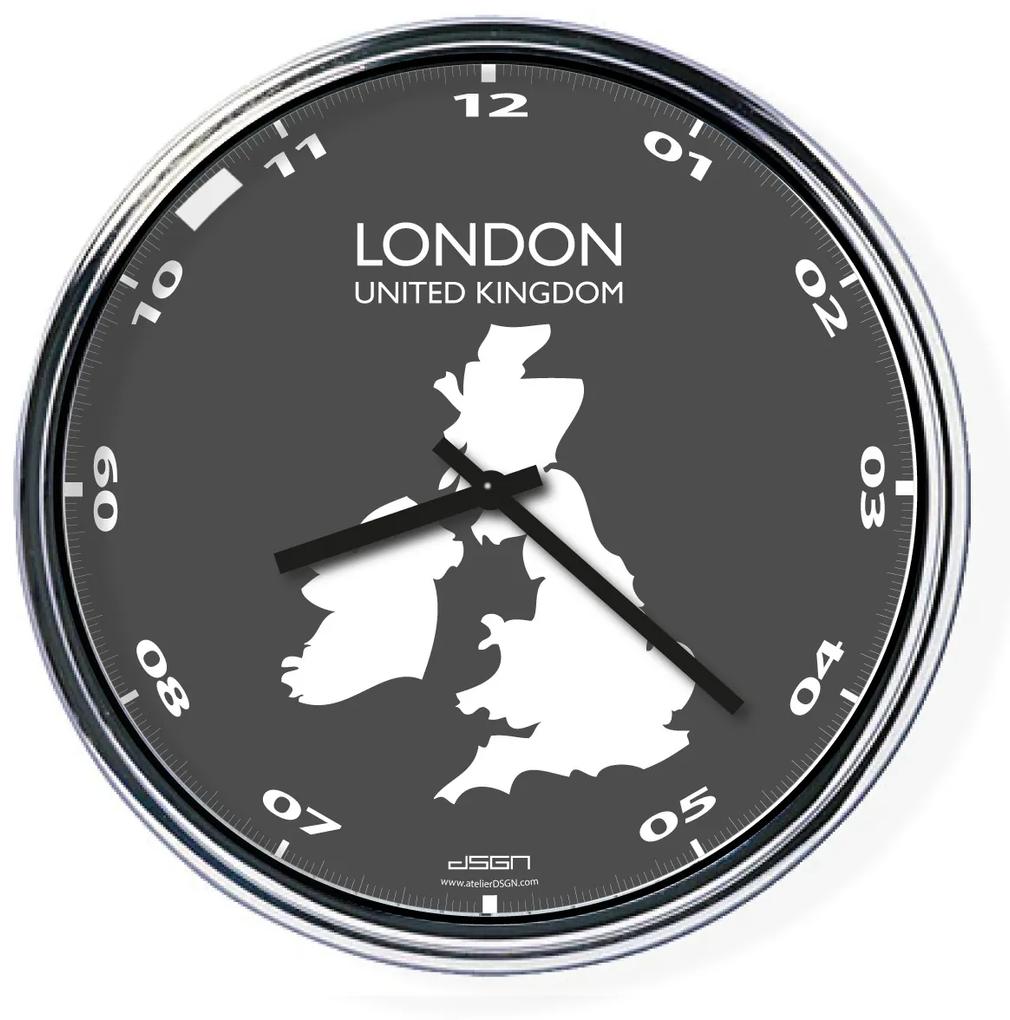 Ceas de birou (deschis sau întunecat) - Londra / Marea Britanie, diametru 32 cm | DSGN, Výběr barev Světlé