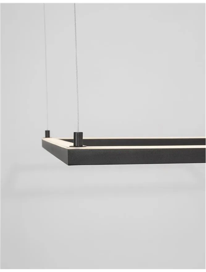 Lustra suspendata LED dimabila design modern ETERNA negru NVL-9990734