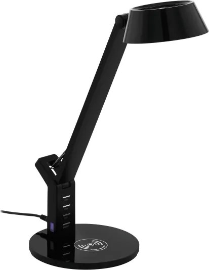 Eglo 99832 - Lampă de masă LED BANDERALO, cu control tactil și intensitate reglabilă, 4,8W/230V, negru