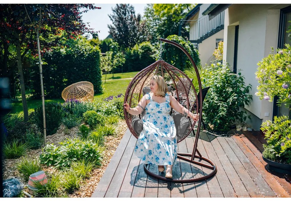 Scaun suspendat maro KOKON cu suport