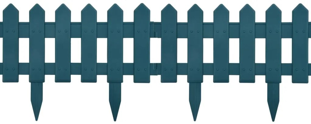 Borduri de gazon, 25 buc., verde, 10 m, PP