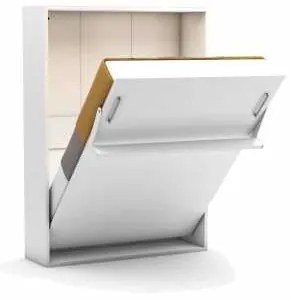 Pat Rabatabil dublu cu somiera inclusa - Diva(LOFT) Double (140 X 190) - Alb Mat