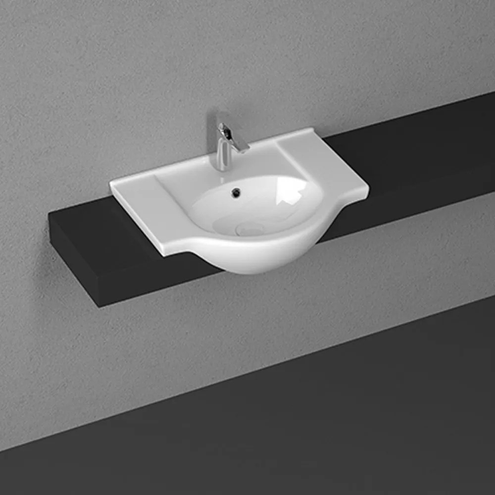 Lavoar ceramic cu aripi V65 65x43 cm