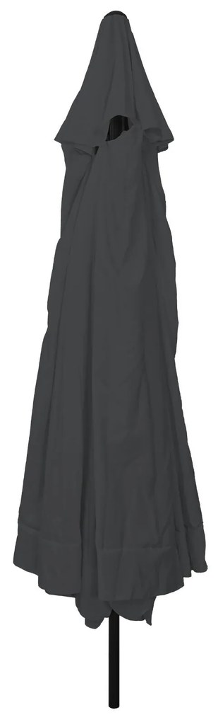 vidaXL Umbrelă de grădină 395 x 245 cm, antracit