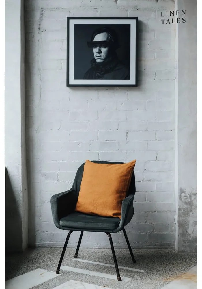 Față de pernă din in 45x45 cm Hazelnut – Linen Tales