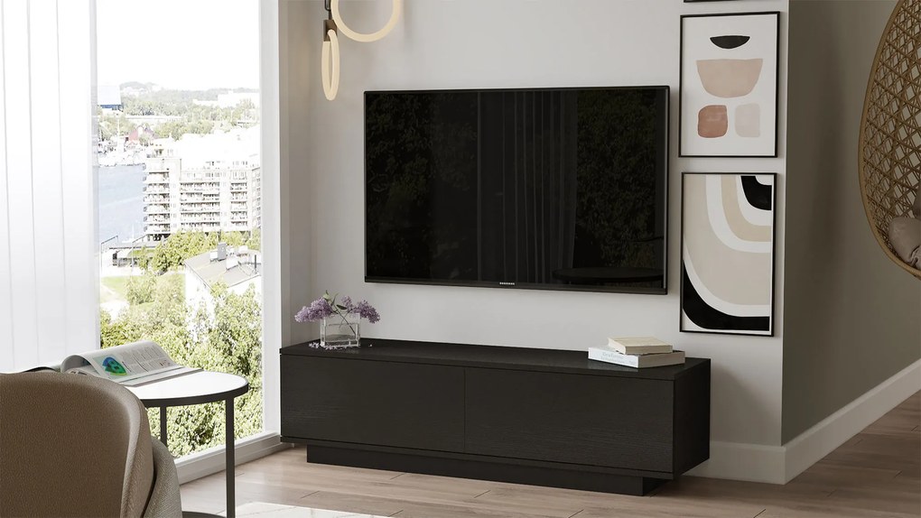 Masă TV/Dulap Fancy (Negru). 1072592