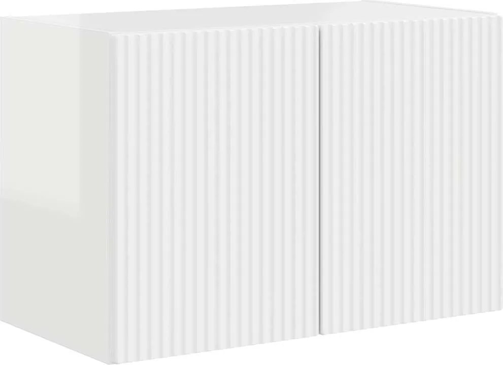 vidaXL Dulap TV de perete Alb lucios 59,5 x 31 x 40 cm Lemn compozit