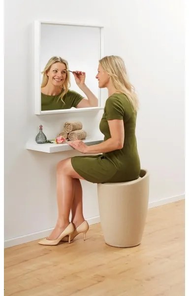 WENKO 22834100 - Taburet CANDY 36x50,5 cm bej/negru