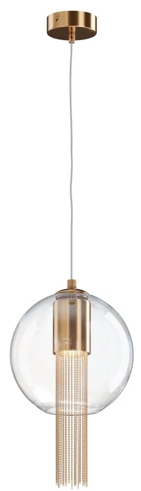 Pendul design modern Flusso bronz 20cm