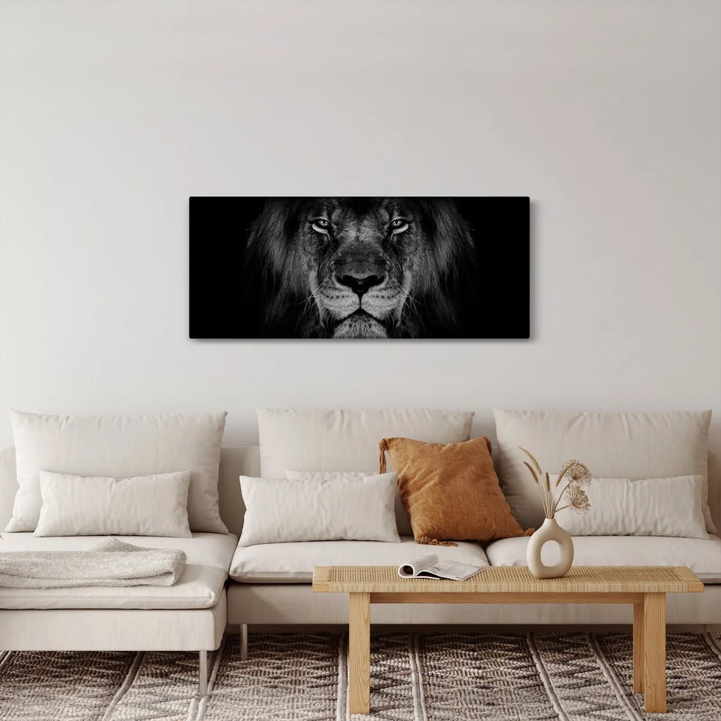 Tablou - Leu majestic (120x50 cm)